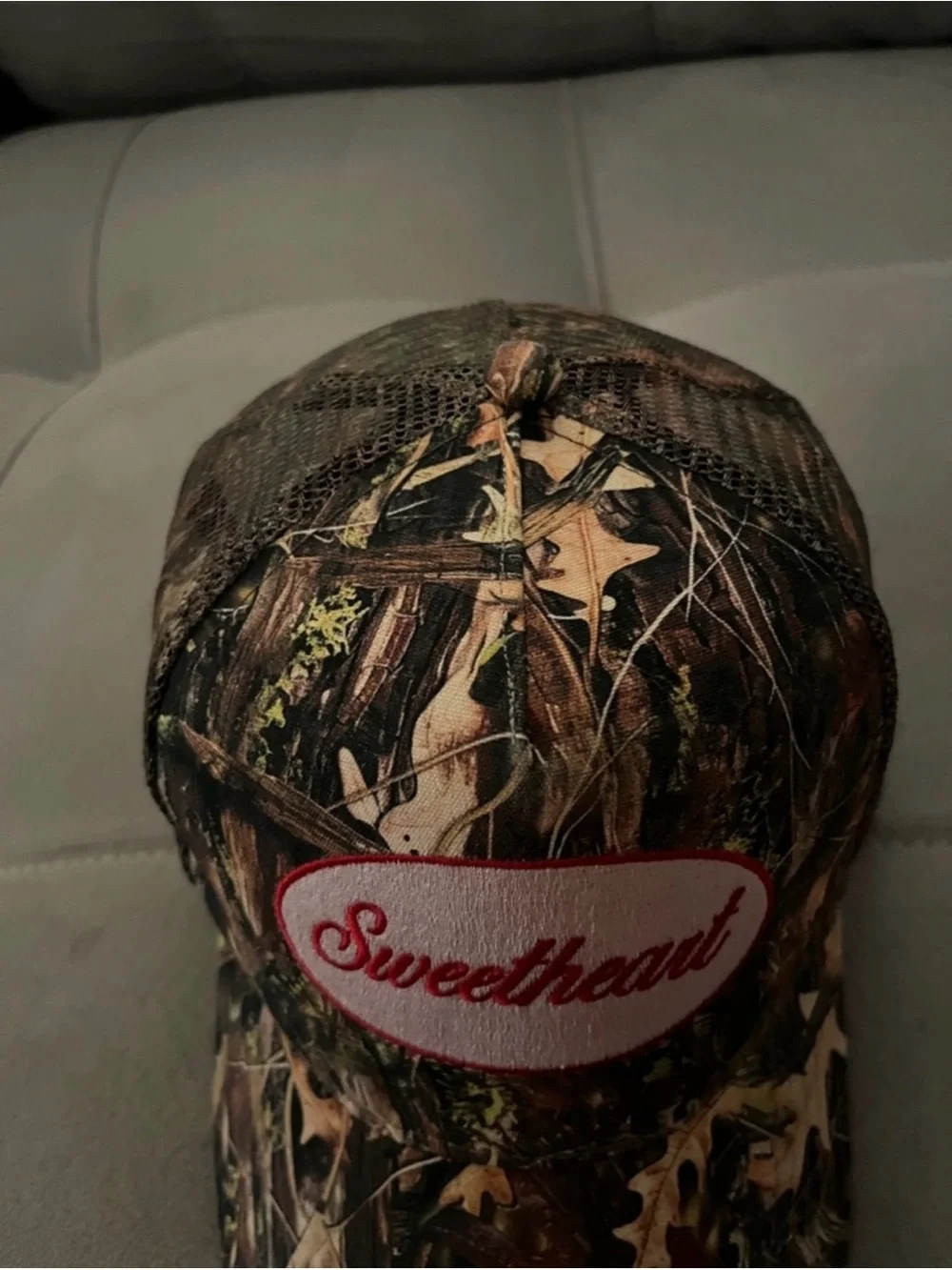 Camo “Sweetheart” Baseball Cap/hat - Brown & Green